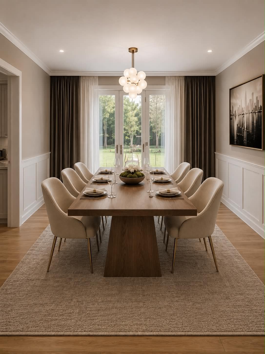 Renovated formal dining room